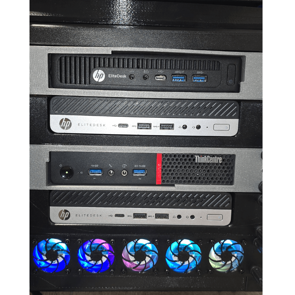 Cubi-Rack | Affordable 5U Stackable Mini (10 Inch) Server Rack for Homelab Enthusiasts