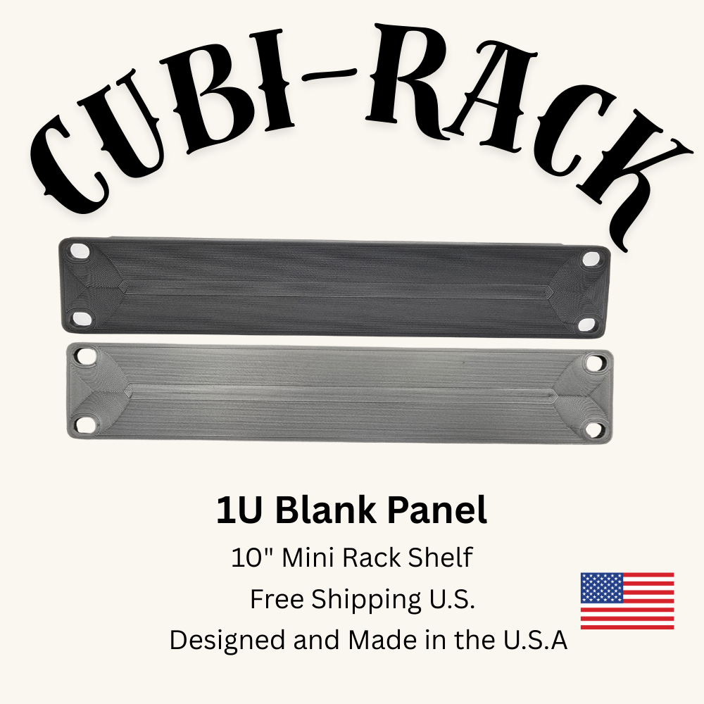 1U Blank Panel for 10" Mini Rack