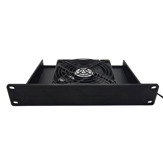 1U 120mm USB Fan Shelf: Mini Rack Cooling for Cubi-Rack & Rackmate