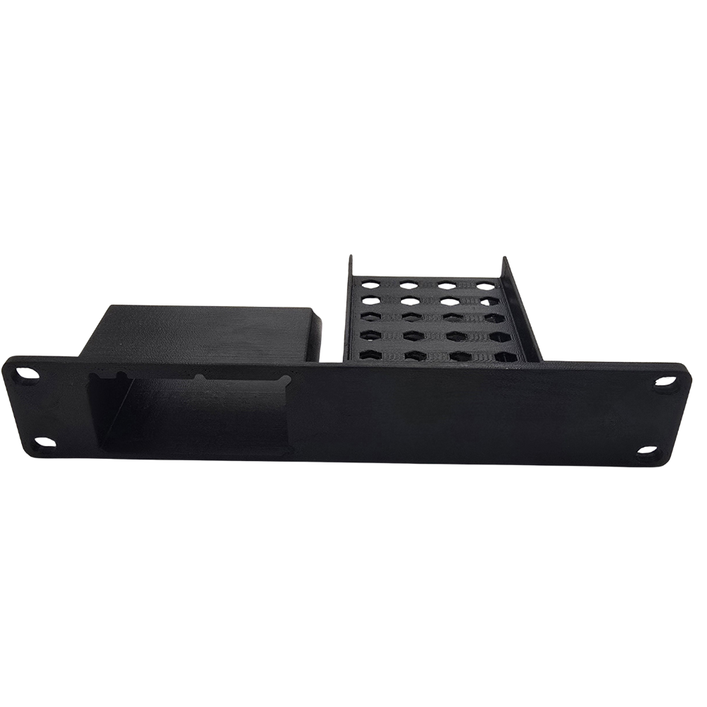 1U Pi-NAS Shelf for 10" Mini Rack – Fits Raspberry Pi 5 + 4x 2.5" SSDs – Radxa Penta SATA HAT Compatible