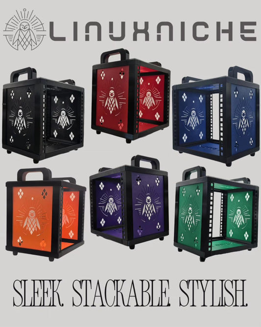 Cubi-Rack | Affordable 5U Stackable Mini (10 Inch) Server Rack for Homelab Enthusiasts