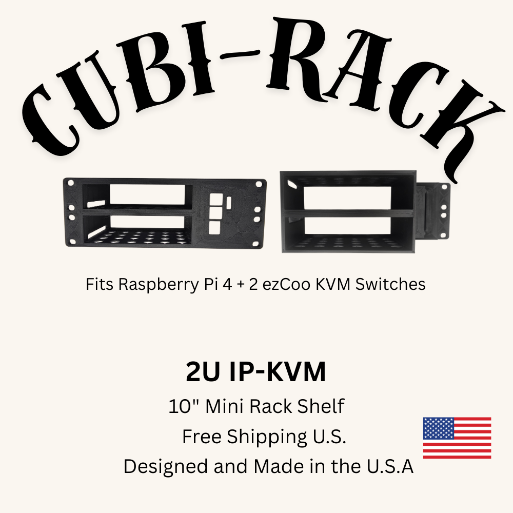 2U ip-KVM Shelf for 10" Mini Rack