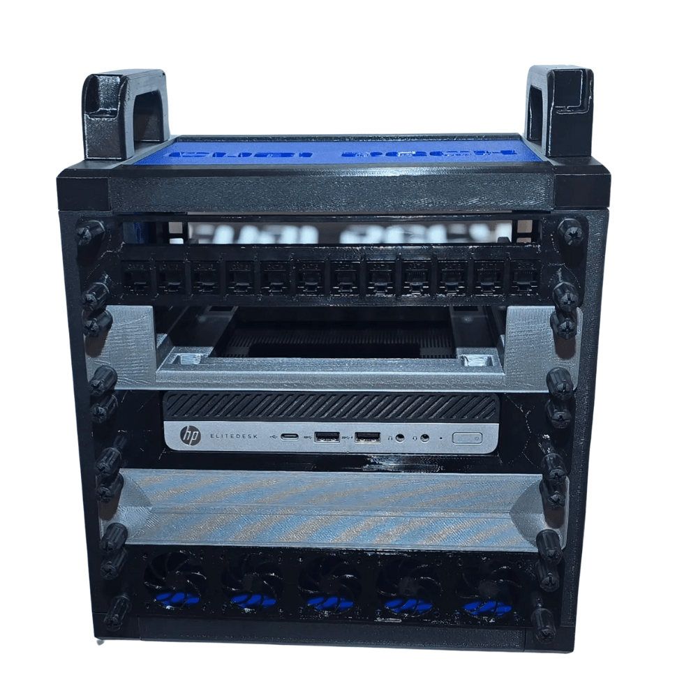 Cubi-Rack | Affordable 5U Stackable Mini (10 Inch) Server Rack for Homelab Enthusiasts