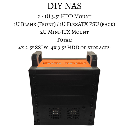 2U Mini-ITX Motherboard Shelf for 10" Mini Rack
