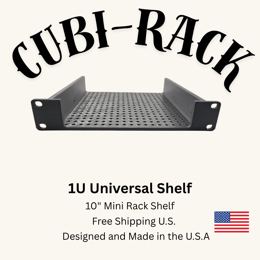 1U Universal Shelf for 10" Mini Rack