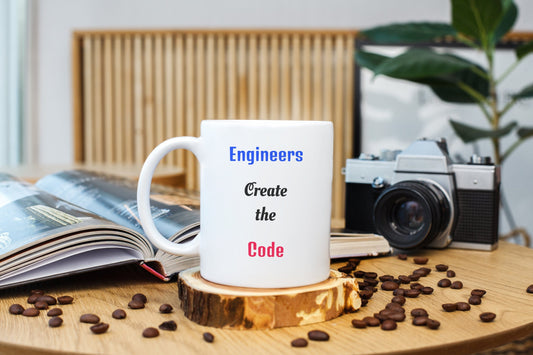 Engineers Create the Code, Teachers Engineer the Future Teacher Appreciation Mug
