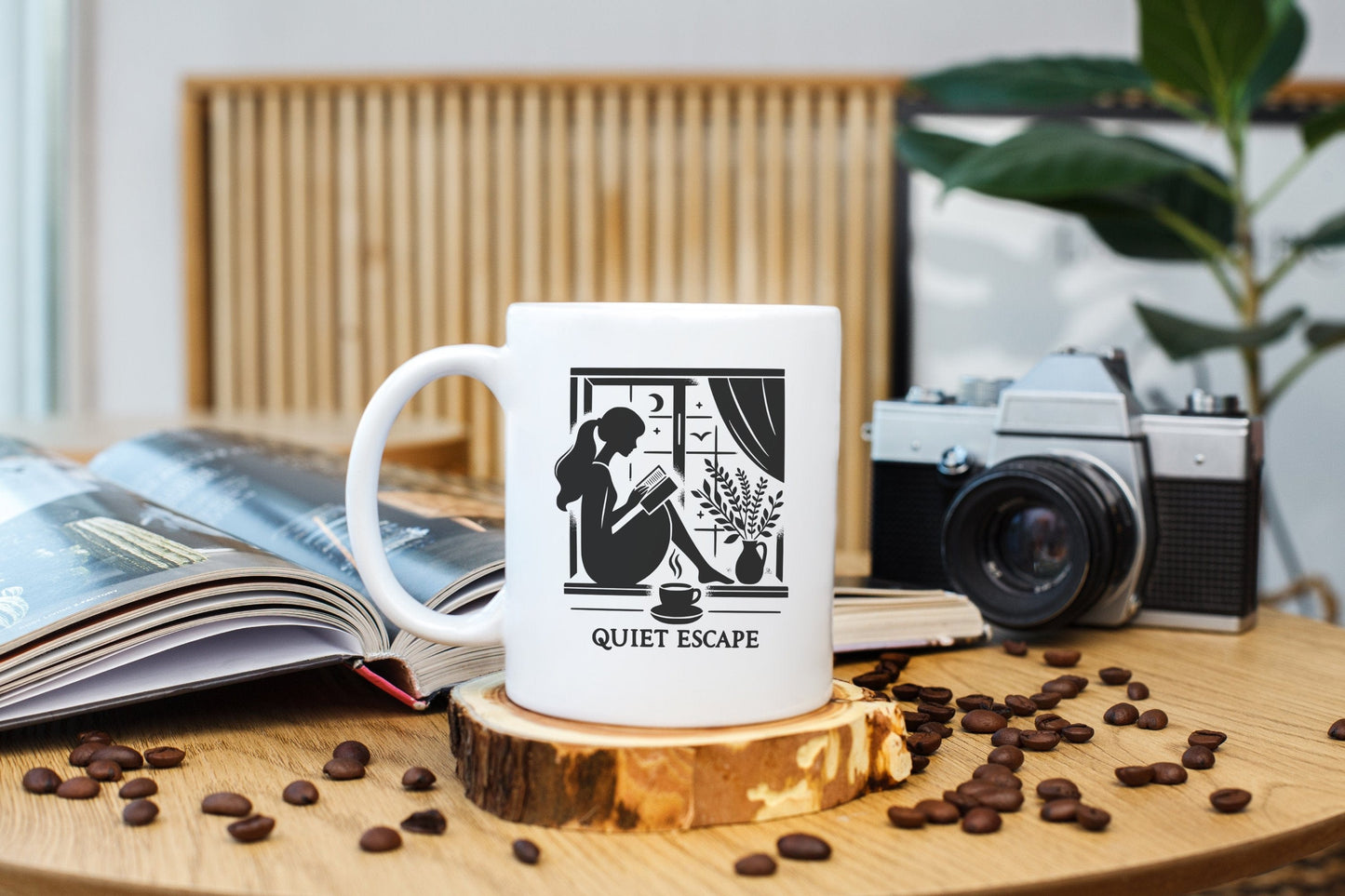 Quiet Escape Peaceful Ceramic Coffee Mug