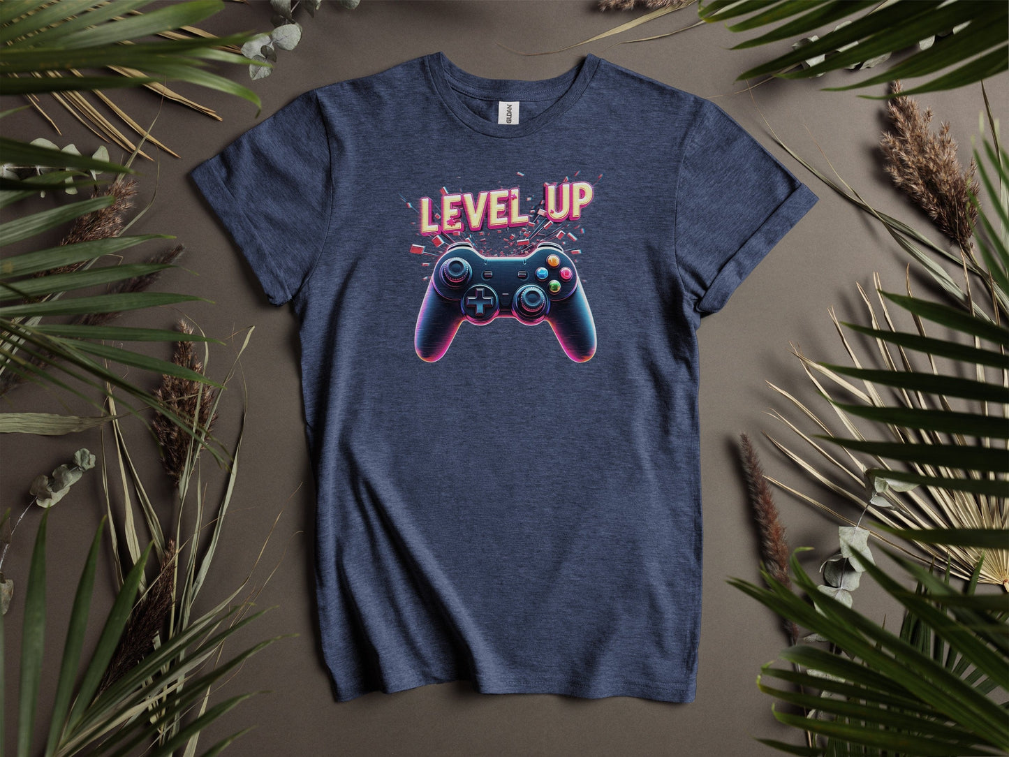 Stylish LEVEL UP Gamer Graphic T-Shirts