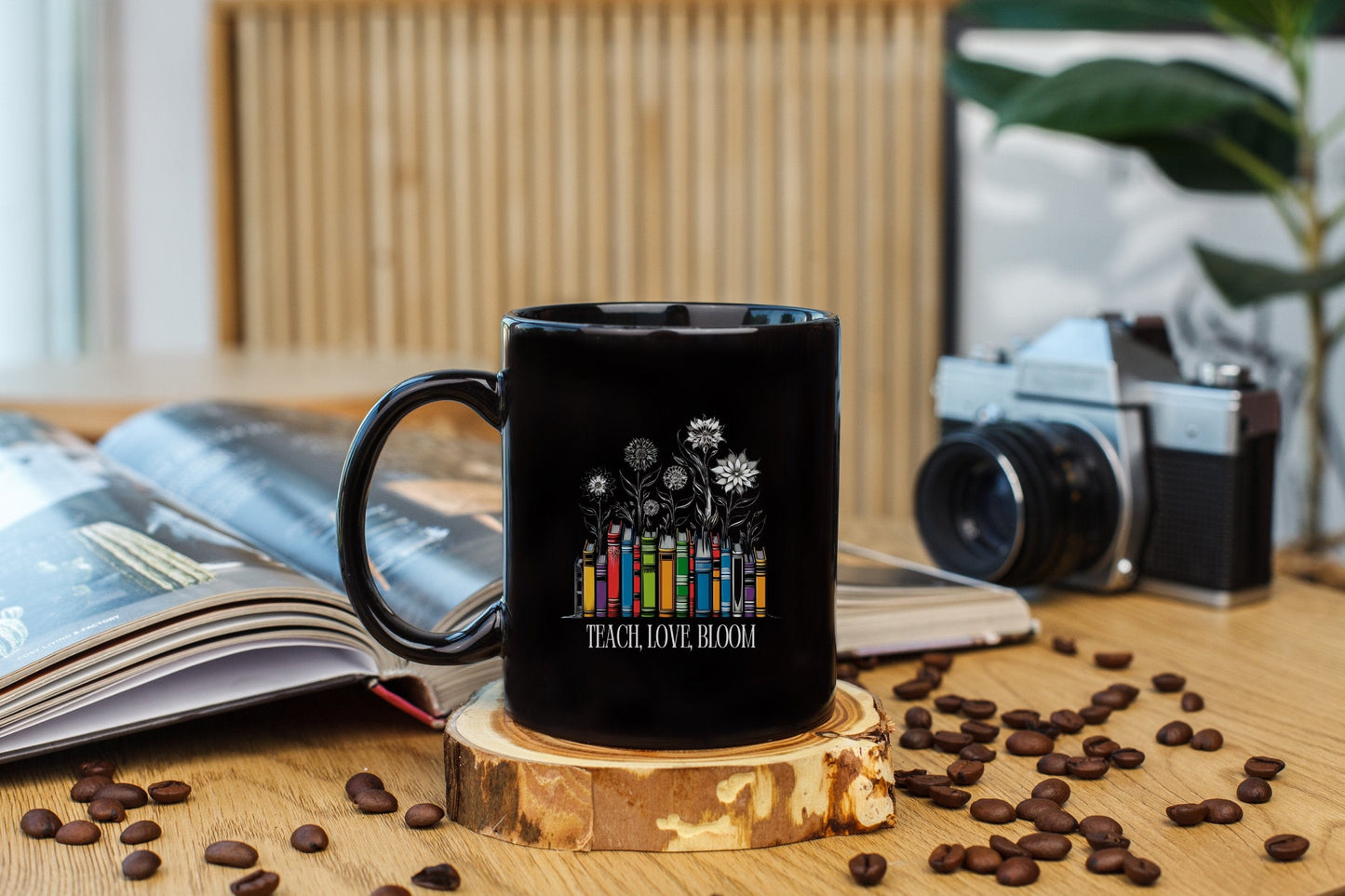 Teach. Love. Bloom. Teachers Appreciation Ceramic Coffee Mug