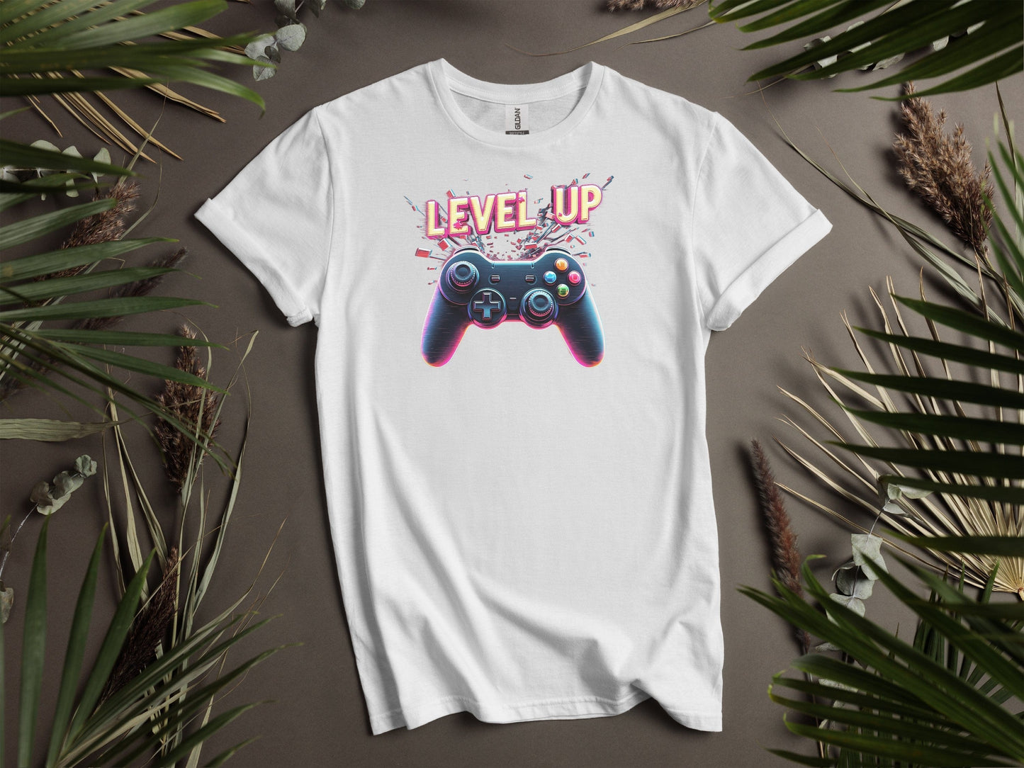 Stylish LEVEL UP Gamer Graphic T-Shirts