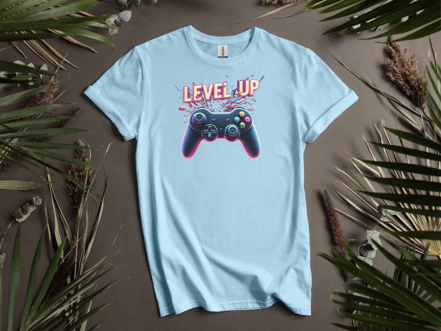 Stylish LEVEL UP Gamer Graphic T-Shirts