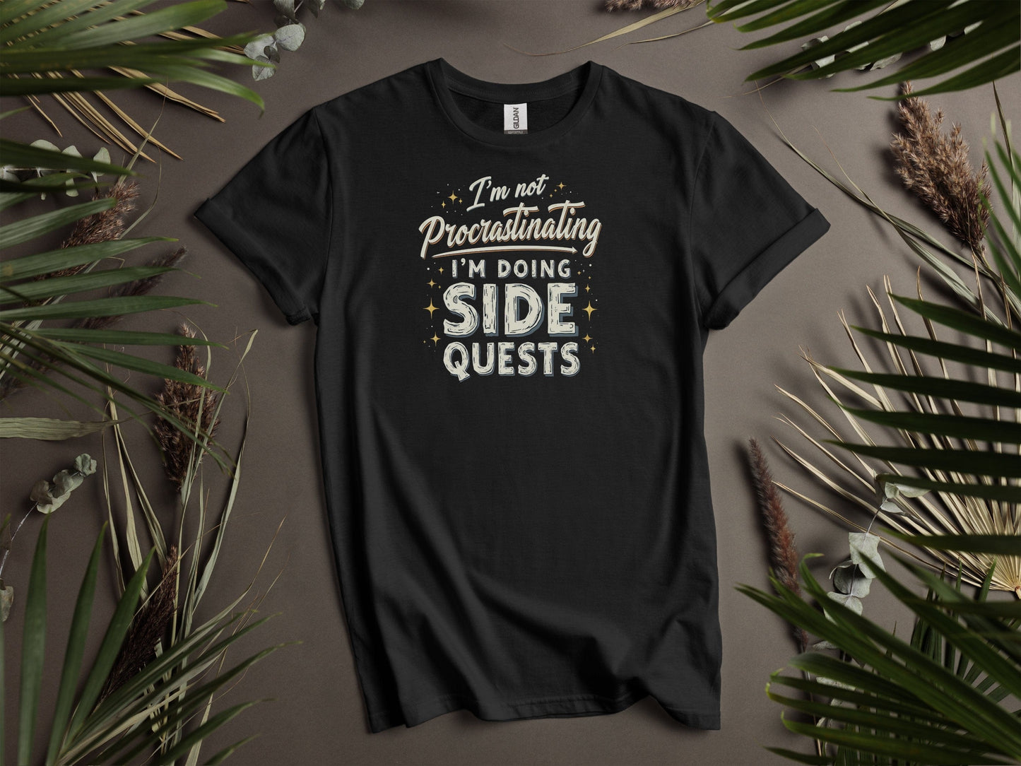 I'm Doing Side Quests Graphic Design T-Shirts