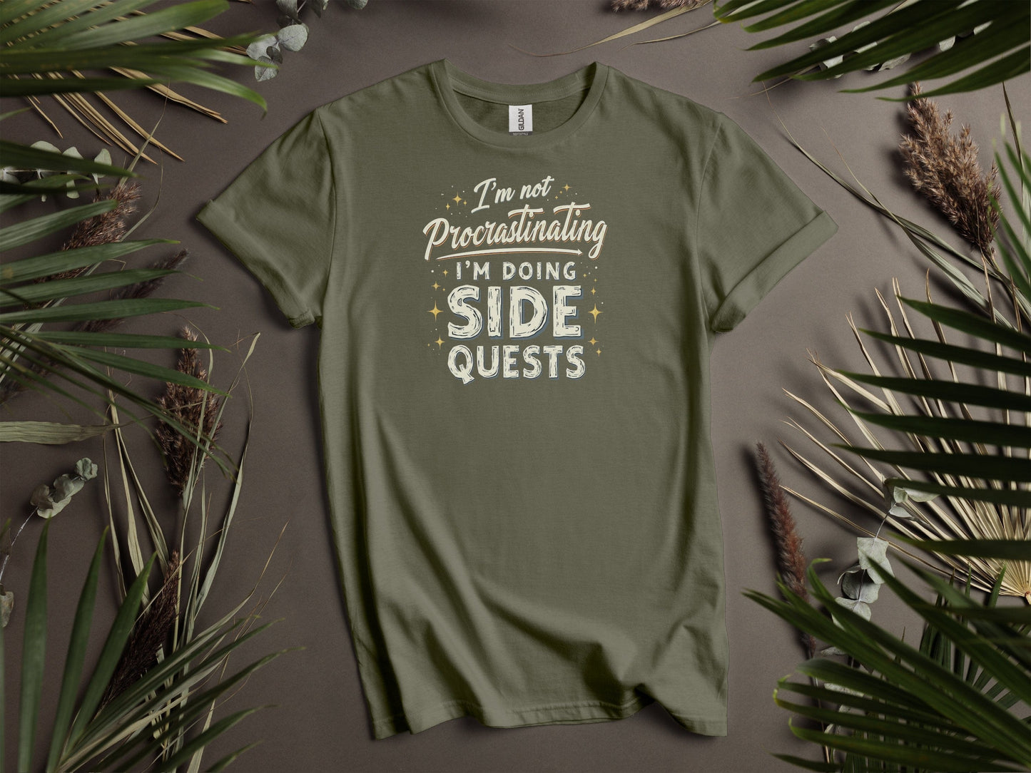 I'm Doing Side Quests Graphic Design T-Shirts