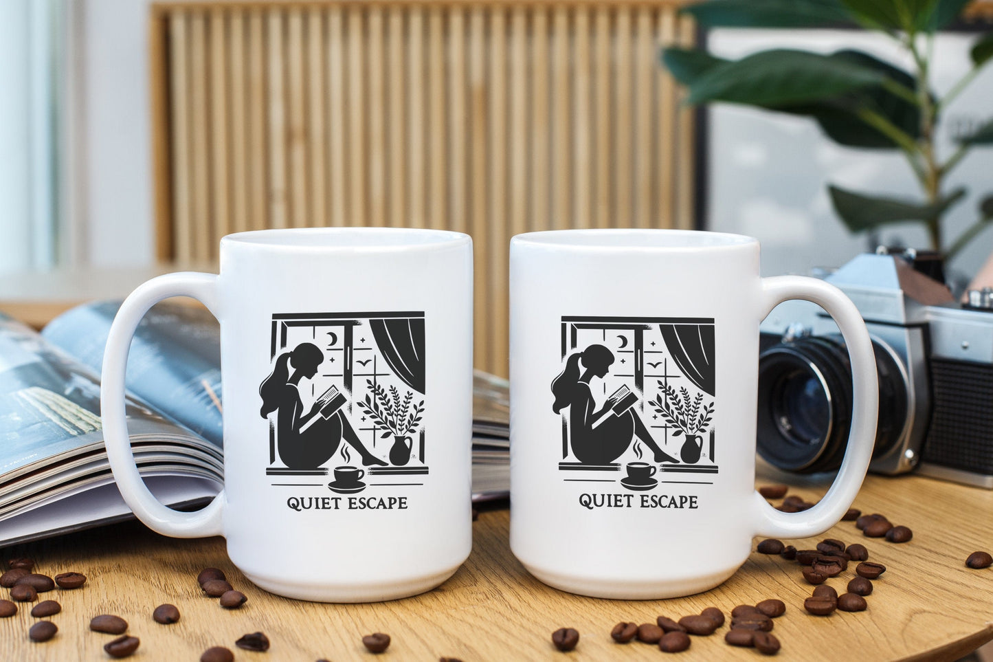 Quiet Escape Peaceful Ceramic Coffee Mug
