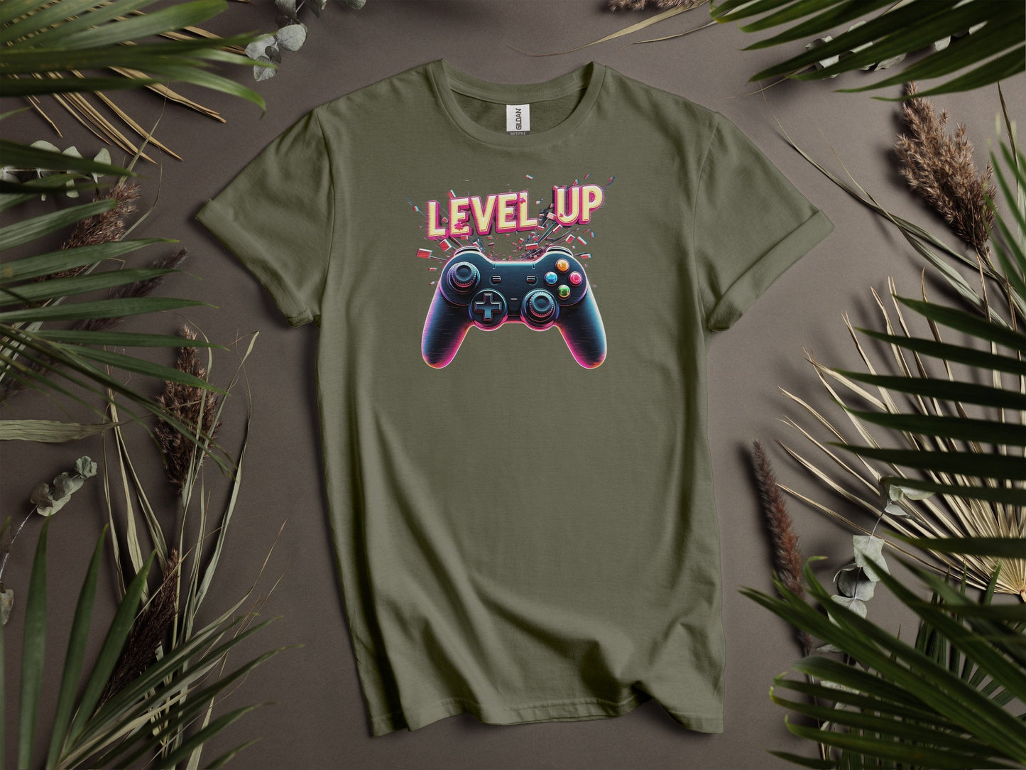 Stylish LEVEL UP Gamer Graphic T-Shirts