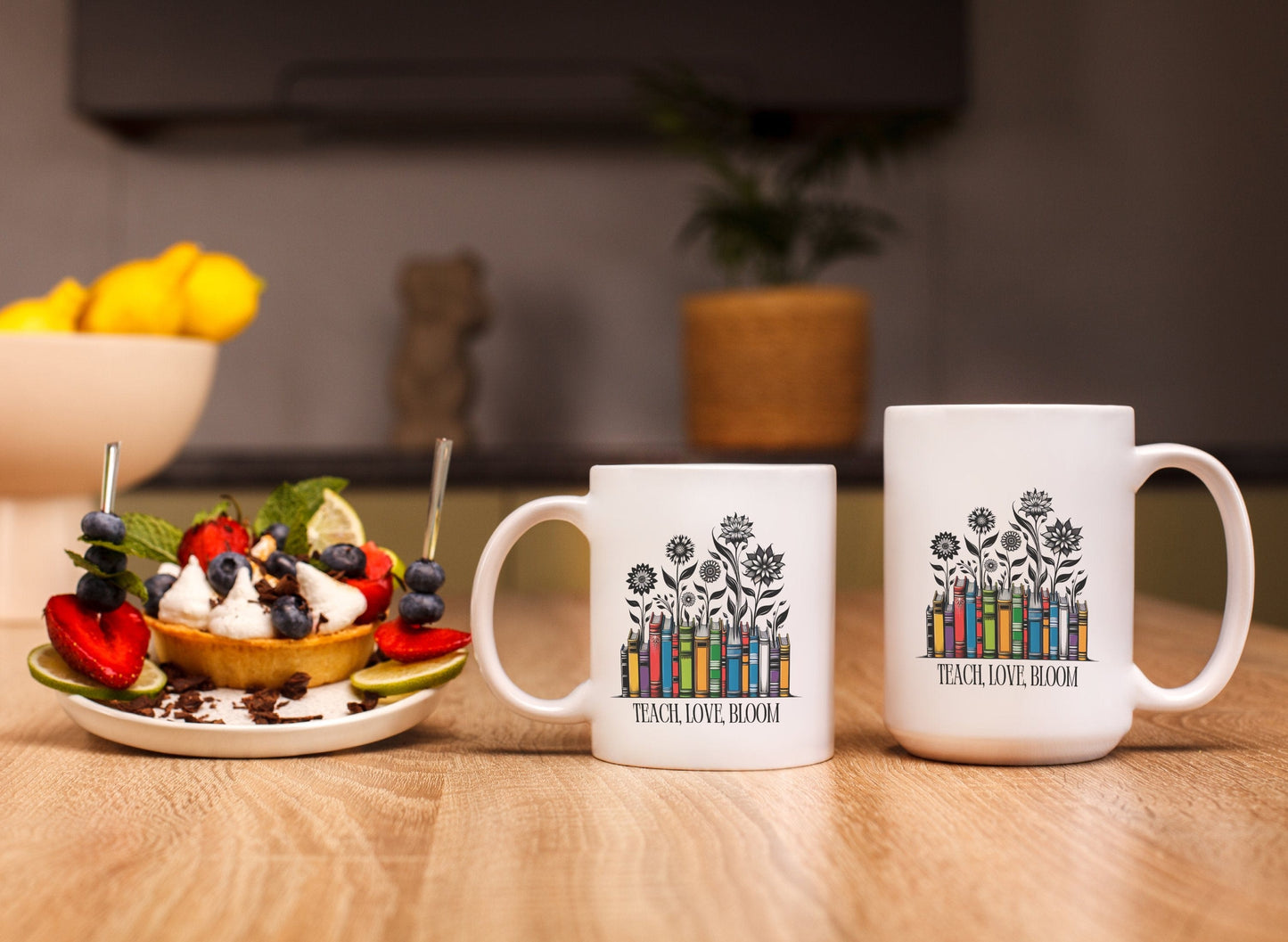 Teach. Love. Bloom. Teachers Appreciation Ceramic Coffee Mug