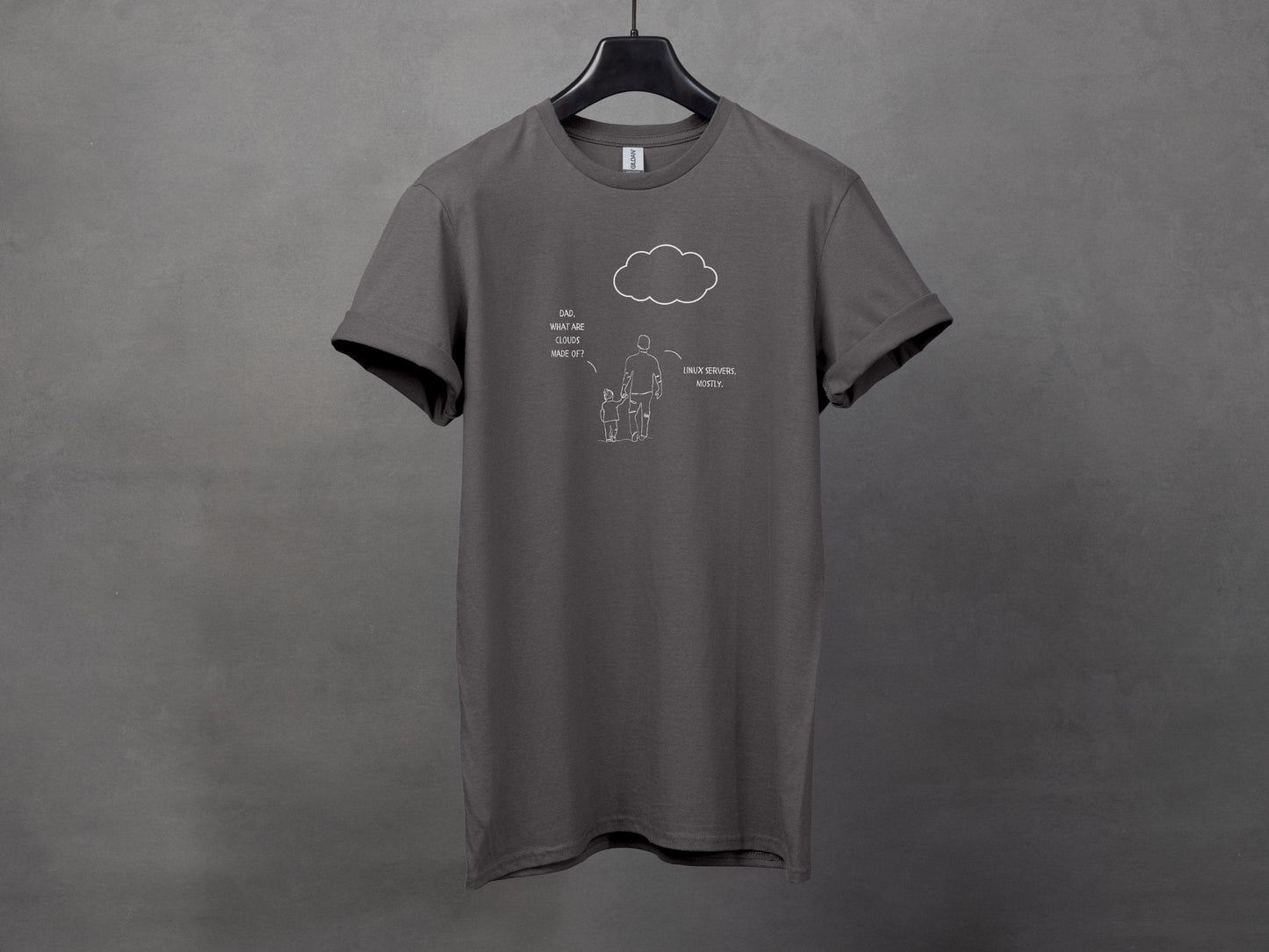 "Dad, What are clouds made of?" Linux T-Shirt