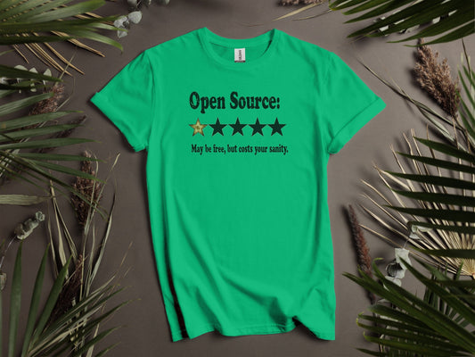 Open Source Funny Review May Be Free, But Costs Sanity T-Shirt