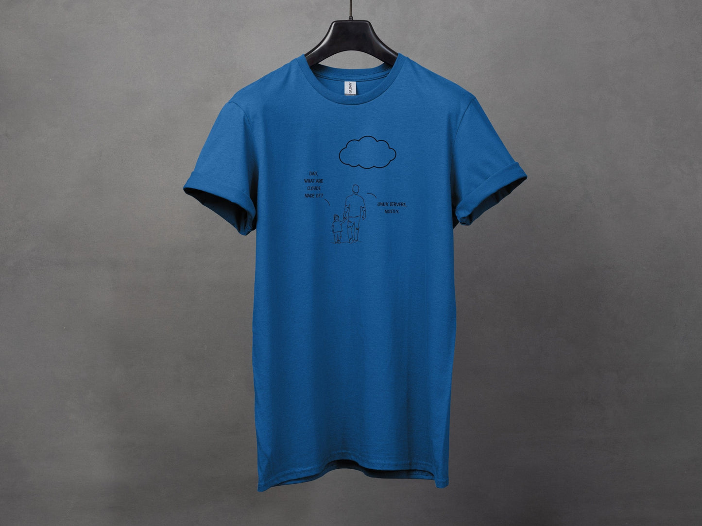 "Dad, What are clouds made of?" Linux T-Shirt
