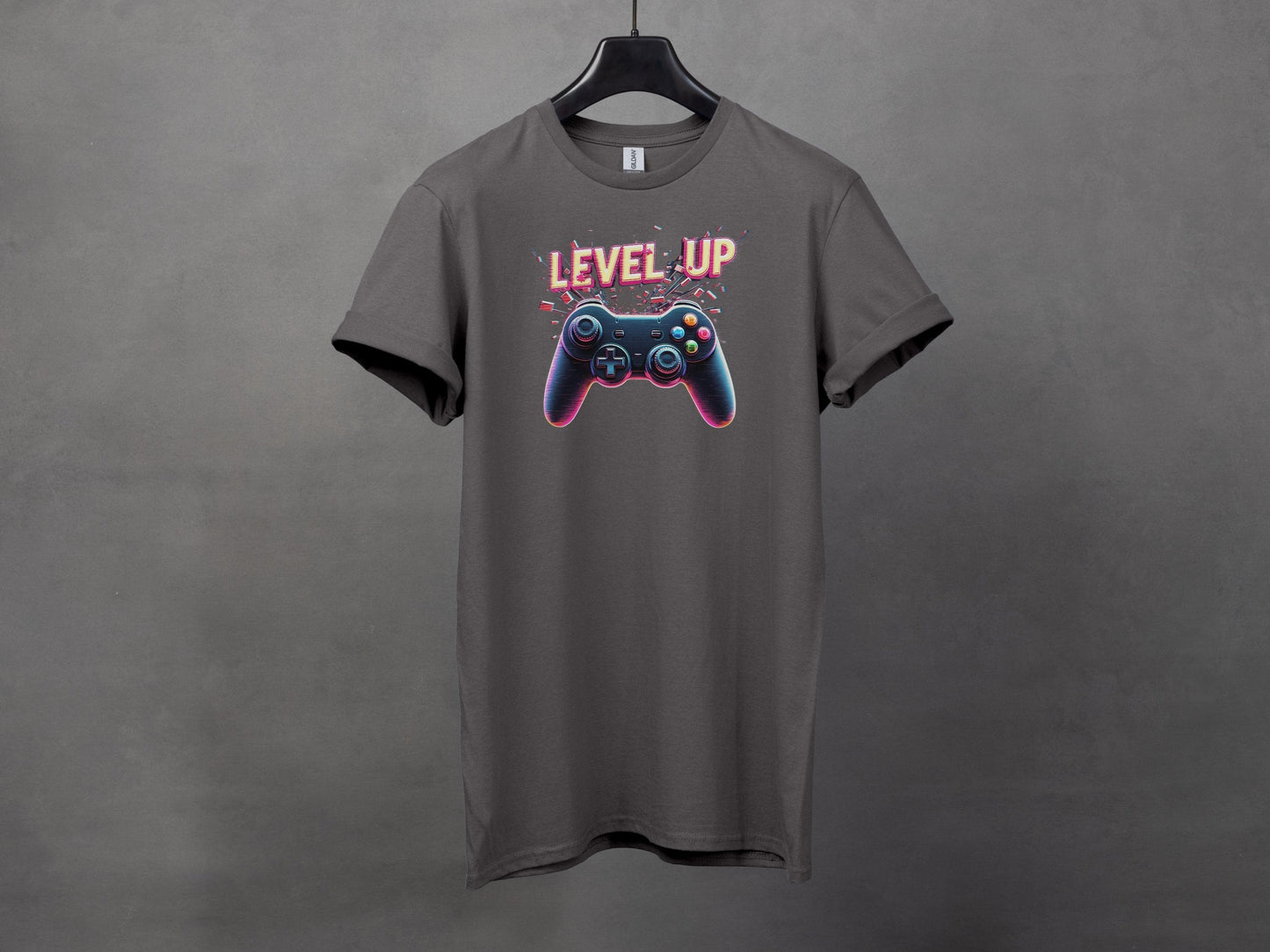 Stylish LEVEL UP Gamer Graphic T-Shirts