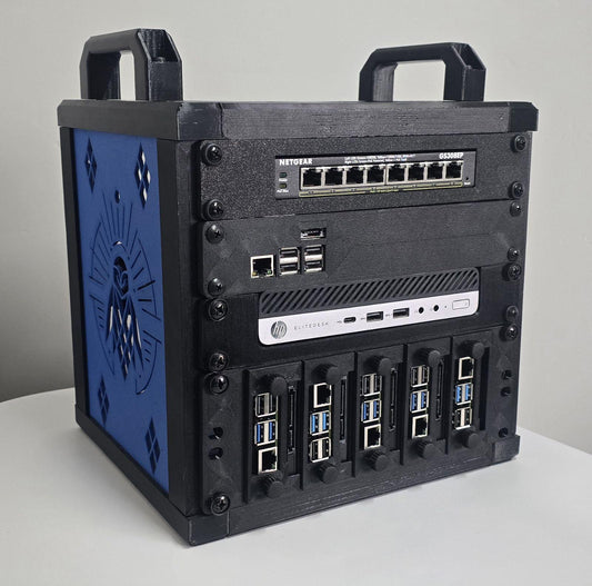 1U Network Switch Shelf for Netgear GS308-EP | Homelab POE Rack Mount