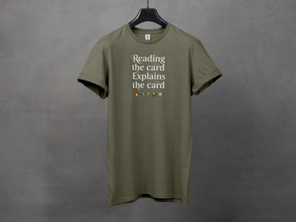 Reading the card Explains the card T-Shirt