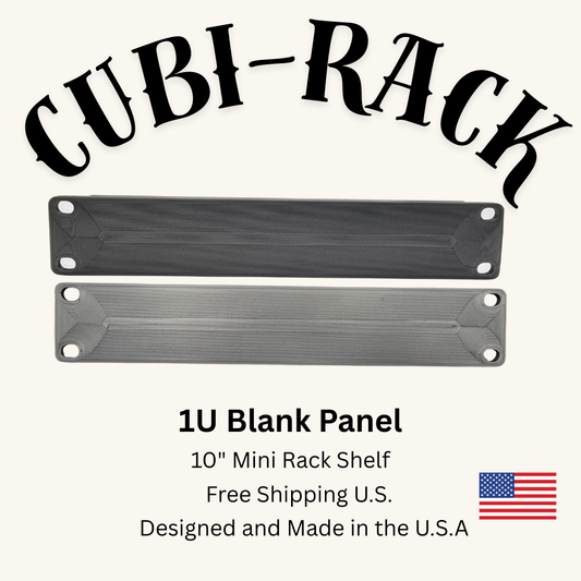 1U Blank Panel for 10" Mini Rack