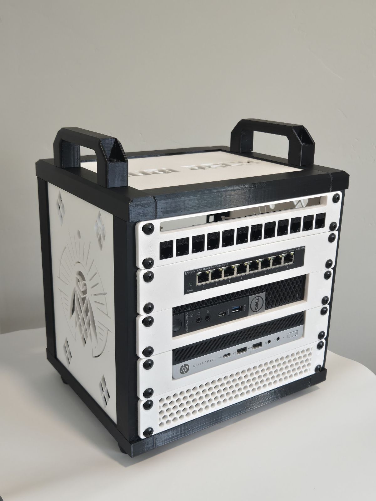 Cubi-Rack | Affordable 5U Stackable Mini (10 Inch) Server Rack for Homelab Enthusiasts