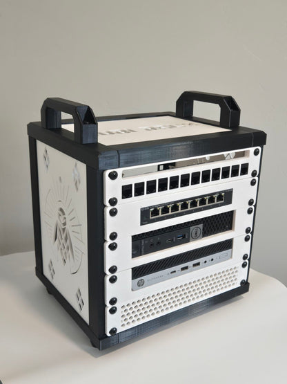 Cubi-Rack | Affordable 5U Stackable Mini (10 Inch) Server Rack for Homelab Enthusiasts