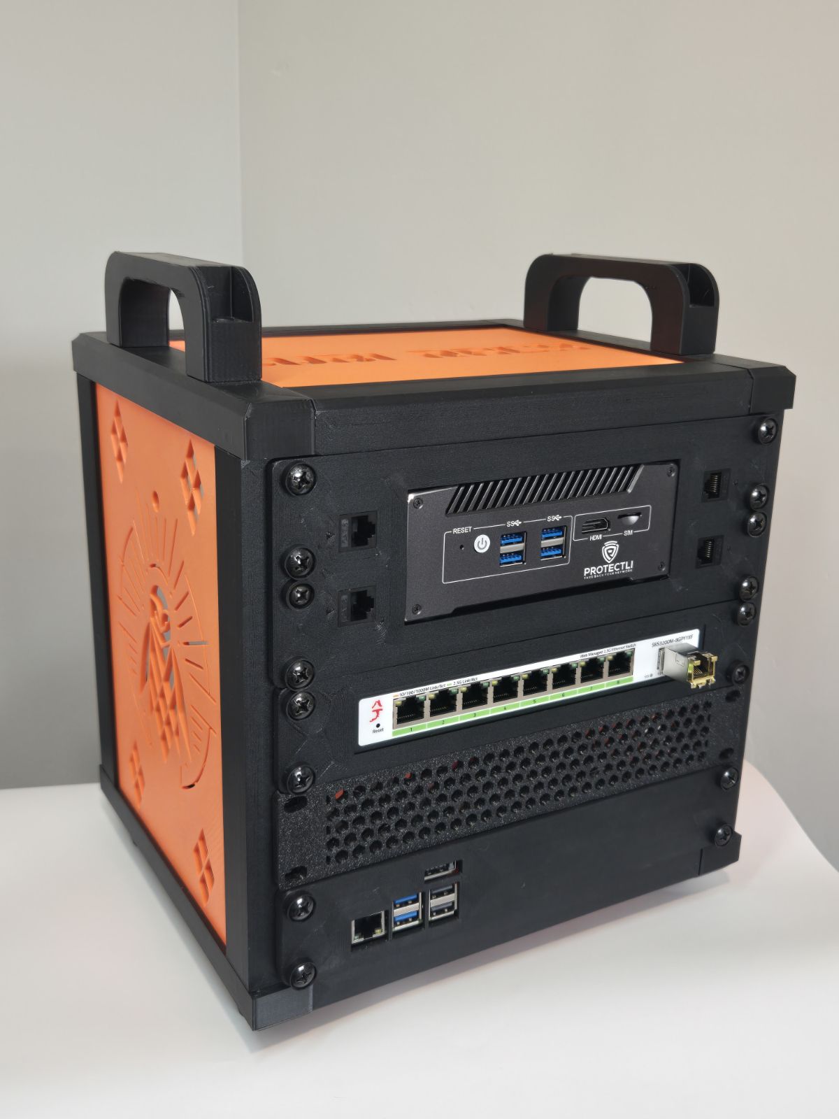 Cubi-Rack | Affordable 5U Stackable Mini (10 Inch) Server Rack for Homelab Enthusiasts