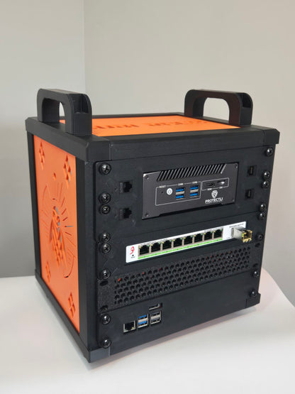 2U Firewall Shelf for Protectli V1410-4 | 10-Inch Mini Rack Mount