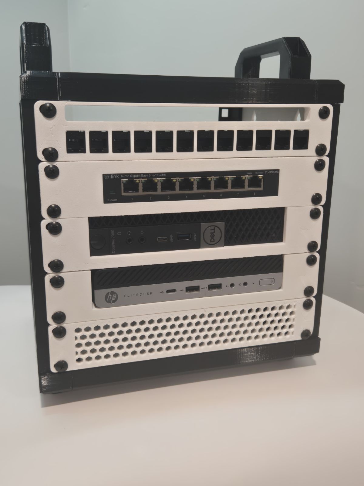 Cubi-Rack | Affordable 5U Stackable Mini (10 Inch) Server Rack for Homelab Enthusiasts