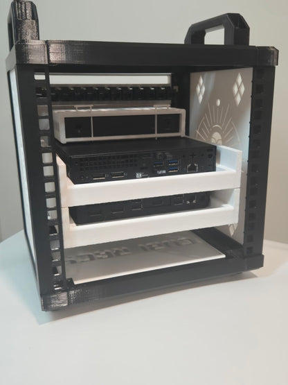 Cubi-Rack | Affordable 5U Stackable Mini (10 Inch) Server Rack for Homelab Enthusiasts