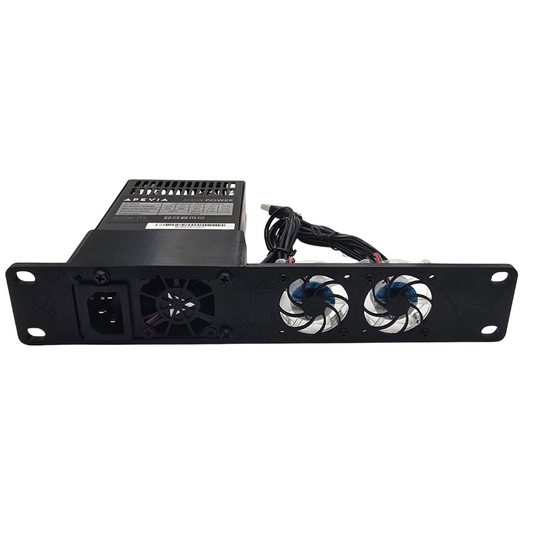 1U Pi-NAS Shelf for 10" Mini Rack – Fits Raspberry Pi 5 + 4x 2.5" SSDs – Radxa Penta SATA HAT Compatible