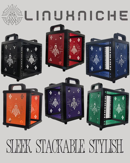Cubi-Rack | Affordable 5U Stackable Mini (10 Inch) Server Rack for Homelab Enthusiasts