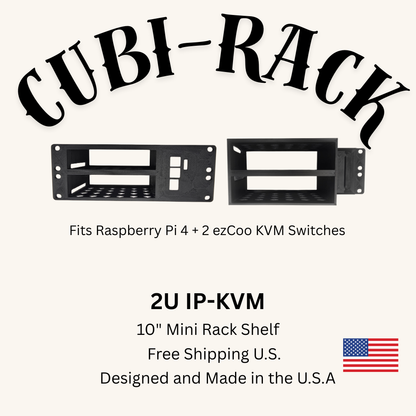 2U ip-KVM Shelf for 10" Mini Rack