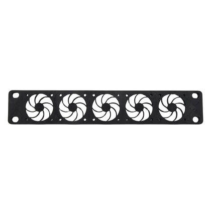 1U 40mm Fan Panel for 10" Mini Rack – Holds 5 Fans