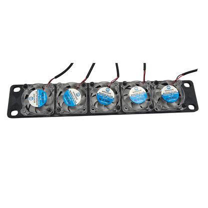 1U 40mm Fan Panel for 10" Mini Rack – Holds 5 Fans