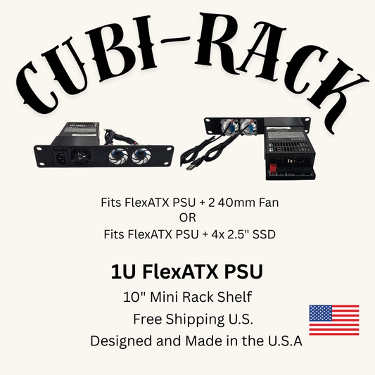 1U FlexATX PSU Shelf for 10" Mini Rack