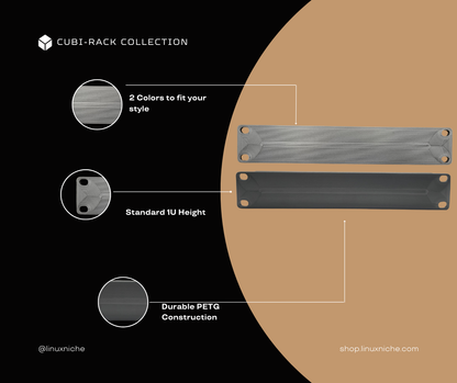 1U Blank Panel for 10" Mini Rack