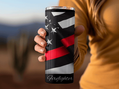 Thin Red Line Firefighter Support Tumbler