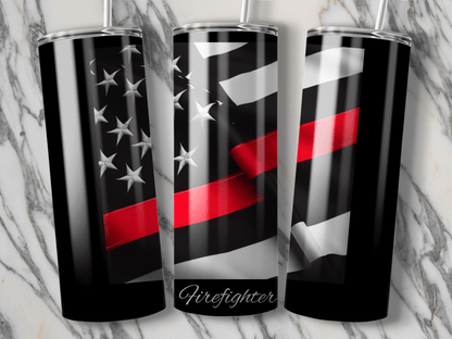 Thin Red Line Firefighter Support Tumbler