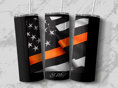Thin Orange Line EMT Support Tumbler