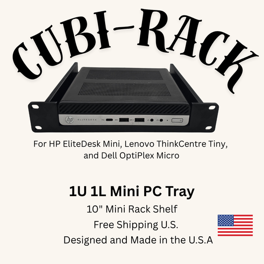 1L Mini PC Shelf for 10" Mini Rack - 1U