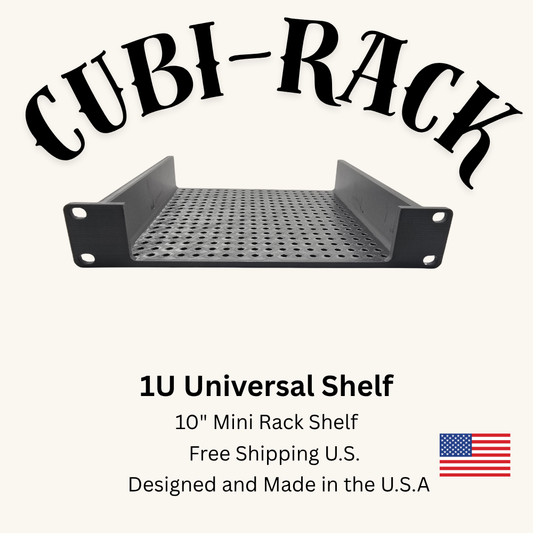 1U Universal Shelf for 10" Mini Rack