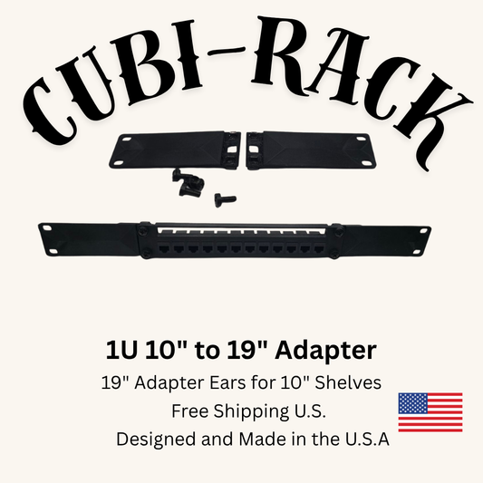 10” to 19” Rack Adapter Ears – Convert Mini Rack Shelves to Standard 19” Racks