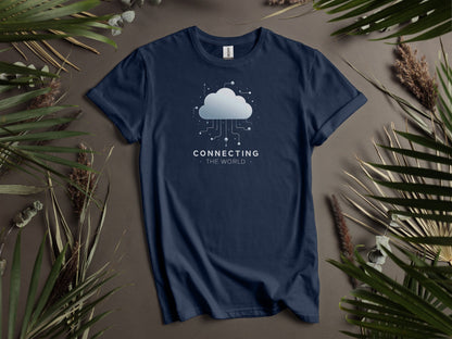 Connecting The World Cloud Design T-Shirts