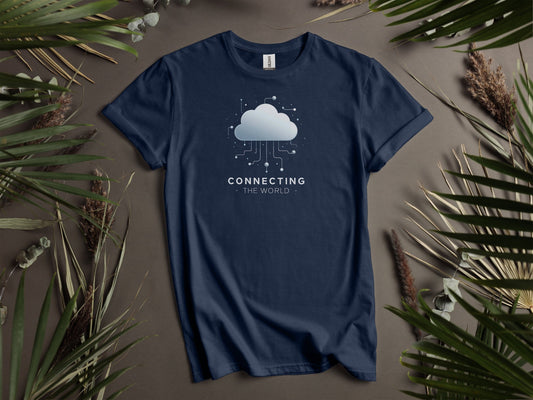 Connecting The World Cloud Design T-Shirts