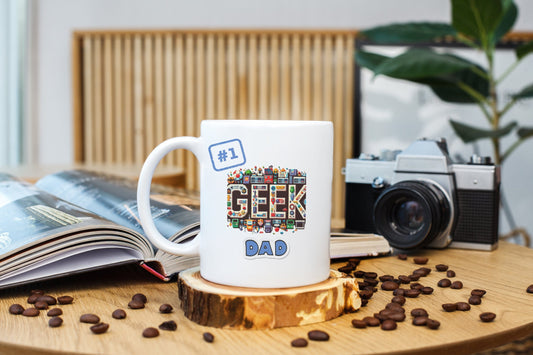 Geek Dad #1 Ceramic Coffee Mug