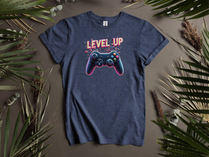 Stylish LEVEL UP Gamer Graphic T-Shirts